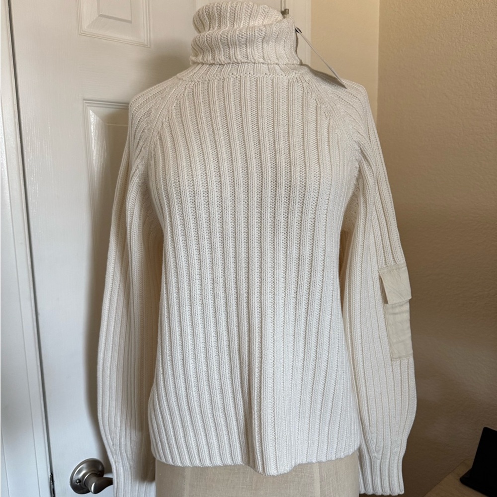 Mother of Pearl Women's Cream Turtleneck Sweater